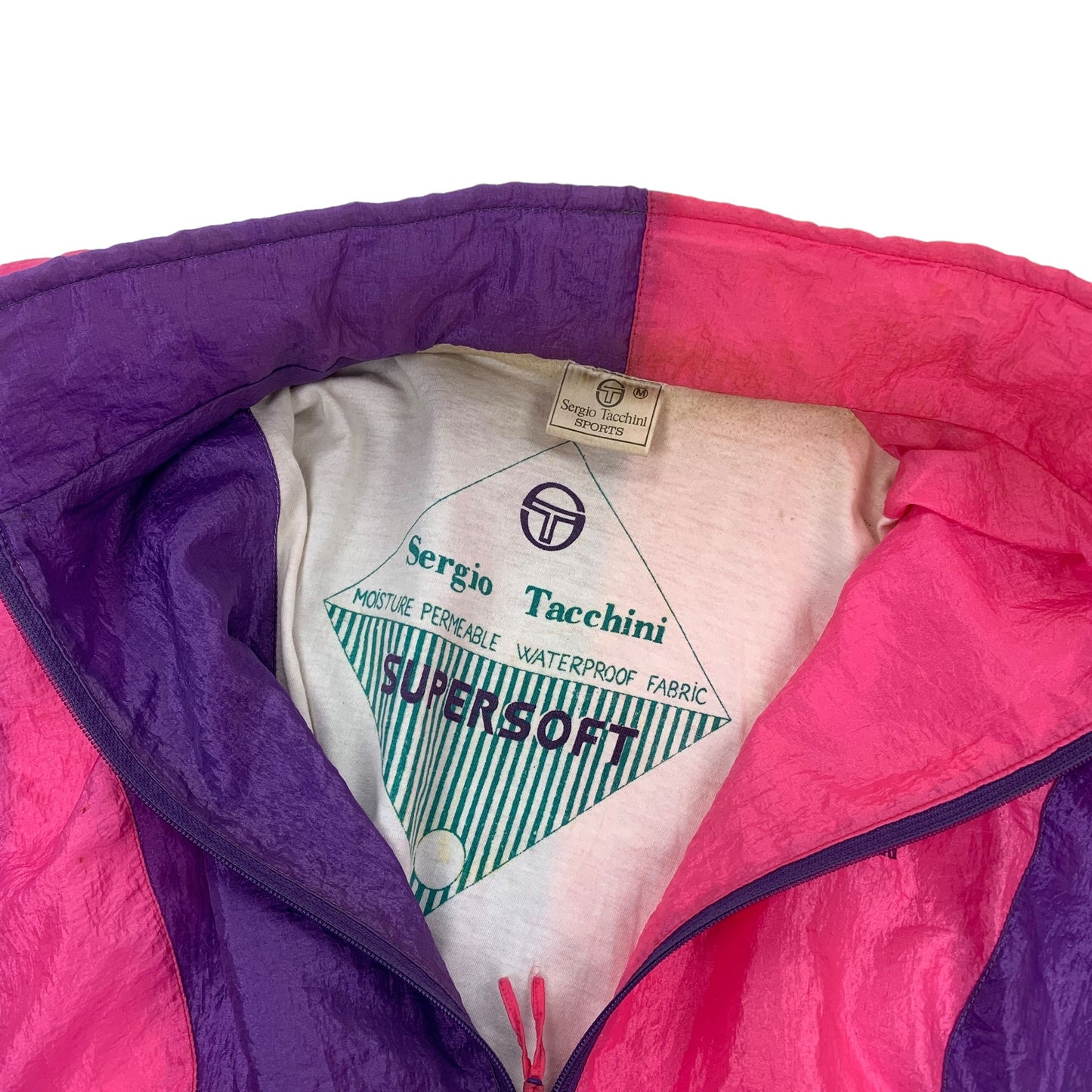 Vintage Sergio Tacchini Sports Track Top - M Sweaters Sergio Tacchini coat outerwear pufferseason second hand vintage shop österreich germany deutschland angebot daunenjacke winterjacke jacke