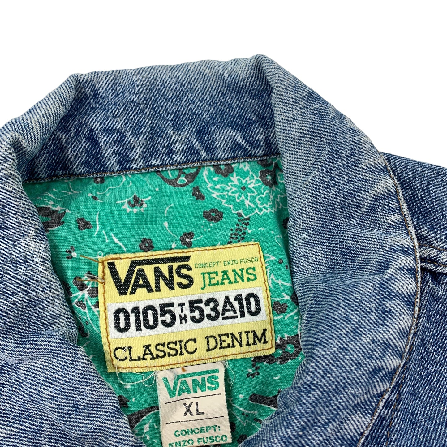 Vintage Vans Jeans Jacket - XL Windbreakers Vans coat outerwear pufferseason second hand vintage shop österreich germany deutschland angebot daunenjacke winterjacke jacke