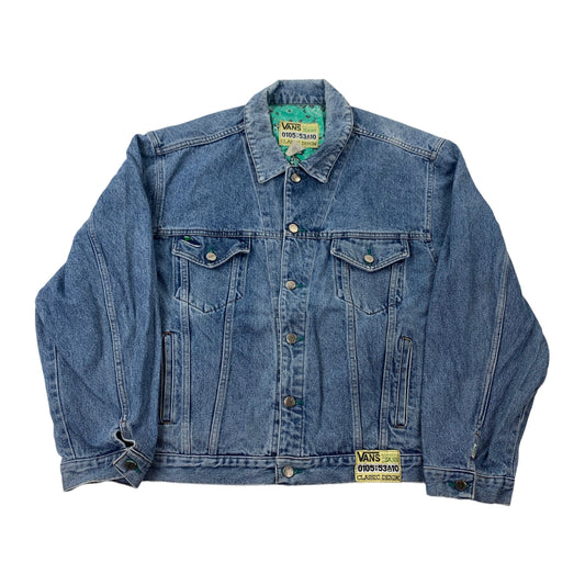 Vintage Vans Jeans Jacket - XL Windbreakers Vans coat outerwear pufferseason second hand vintage shop österreich germany deutschland angebot daunenjacke winterjacke jacke