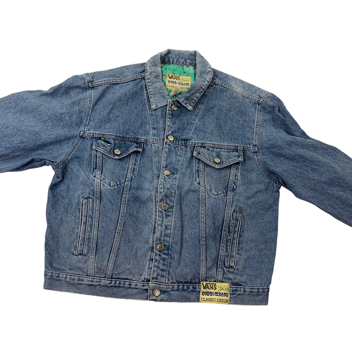 Vintage Vans Jeans Jacket - XL Windbreakers Vans coat outerwear pufferseason second hand vintage shop österreich germany deutschland angebot daunenjacke winterjacke jacke