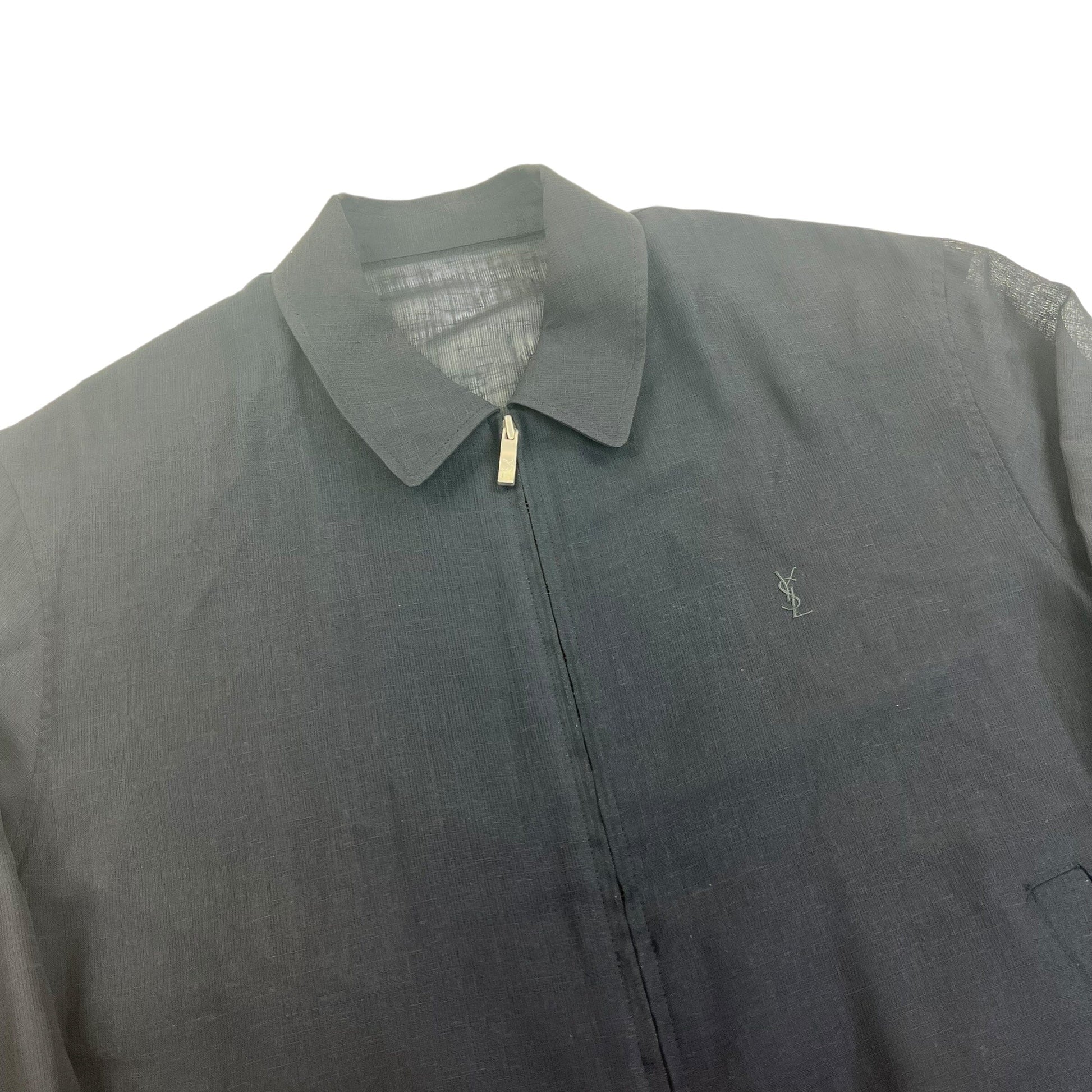 YSL Yves Saint Laurent Harrington Windbreaker Jacket - L Windbreakers Yves Saint Laurent coat outerwear pufferseason second hand vintage shop österreich germany deutschland angebot daunenjacke winterjacke jacke