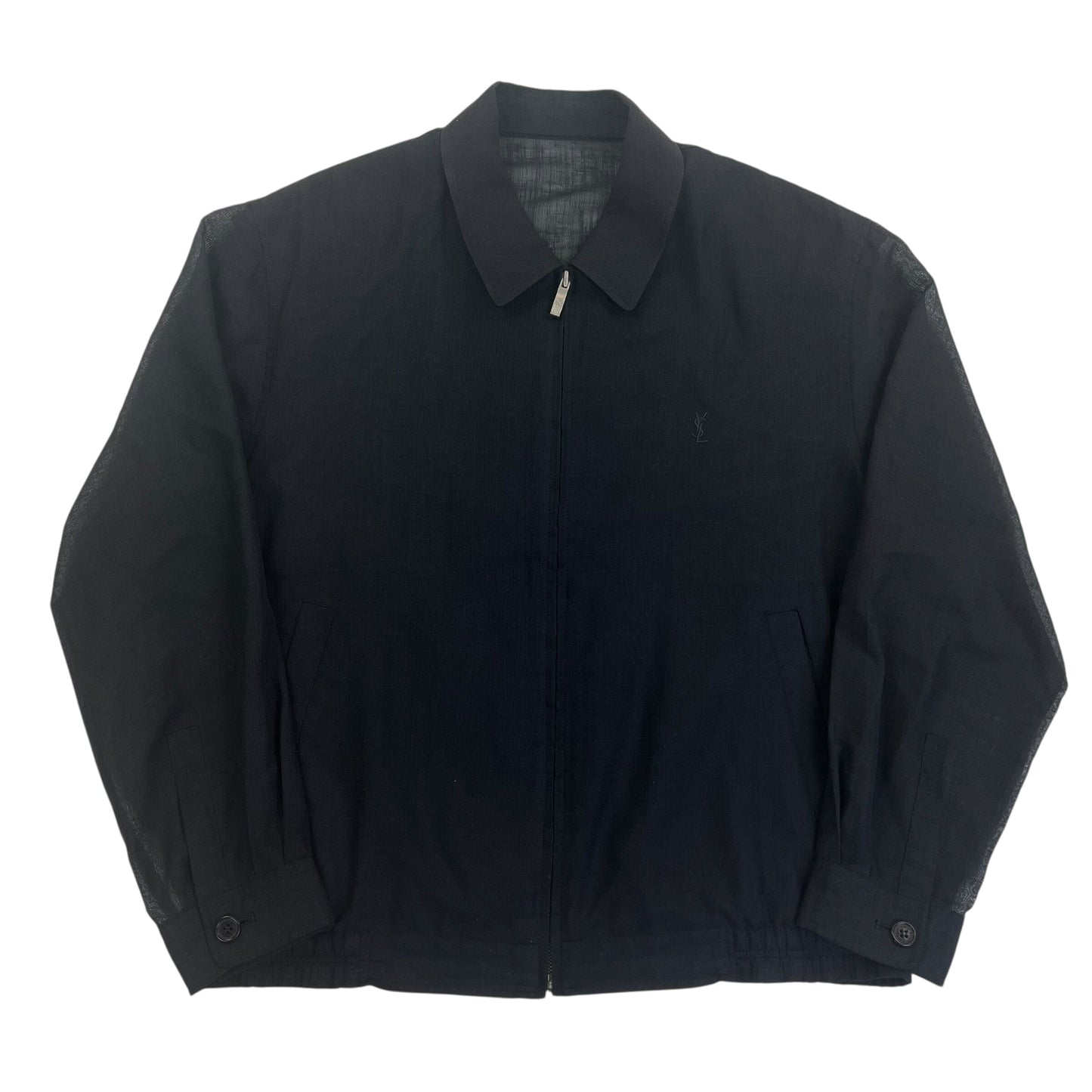 YSL Yves Saint Laurent Harrington Windbreaker Jacket - L Windbreakers Yves Saint Laurent coat outerwear pufferseason second hand vintage shop österreich germany deutschland angebot daunenjacke winterjacke jacke