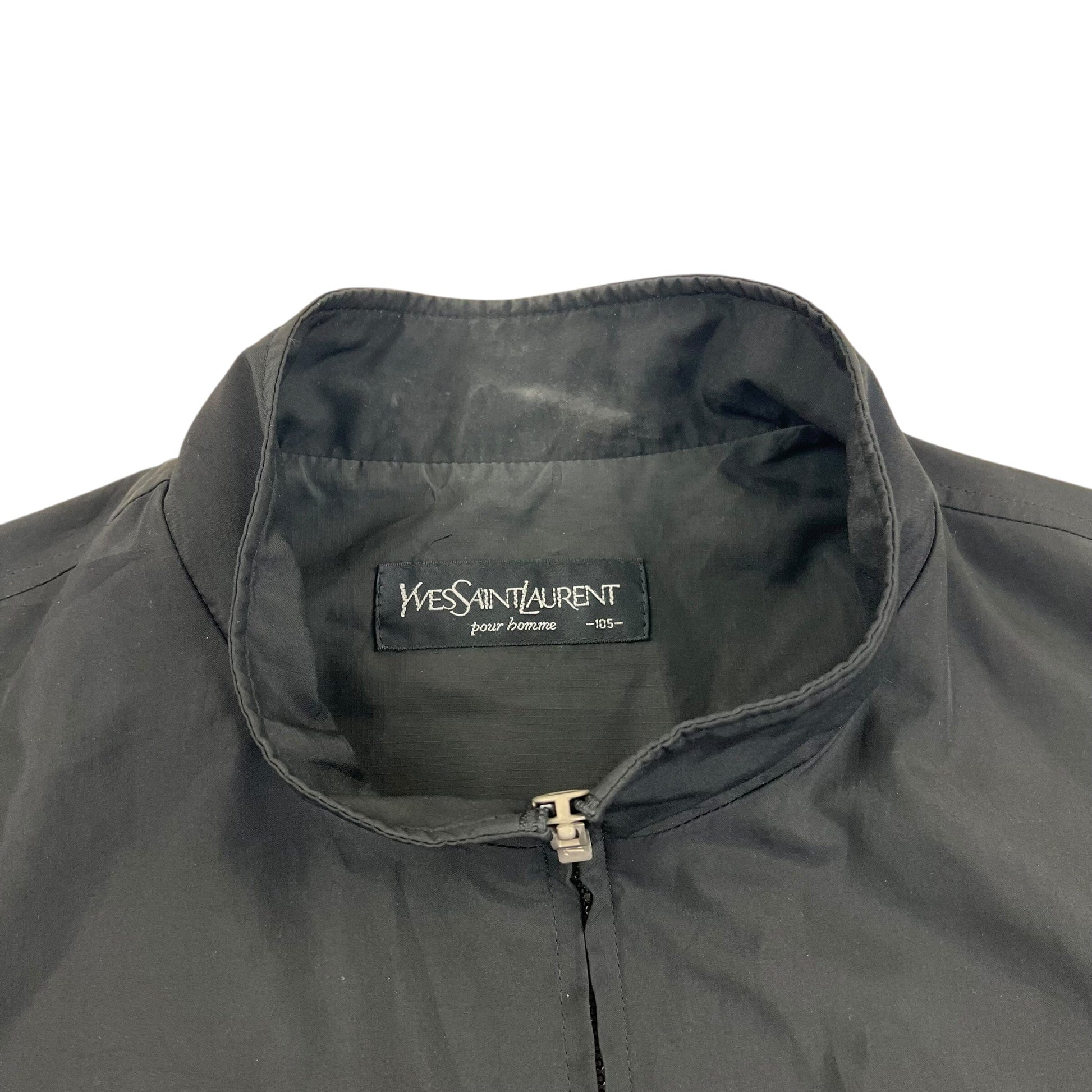 YSL Yves Saint Laurent Windbreaker Jacket - XL Windbreakers Yves Saint Laurent coat outerwear pufferseason second hand vintage shop österreich germany deutschland angebot daunenjacke winterjacke jacke