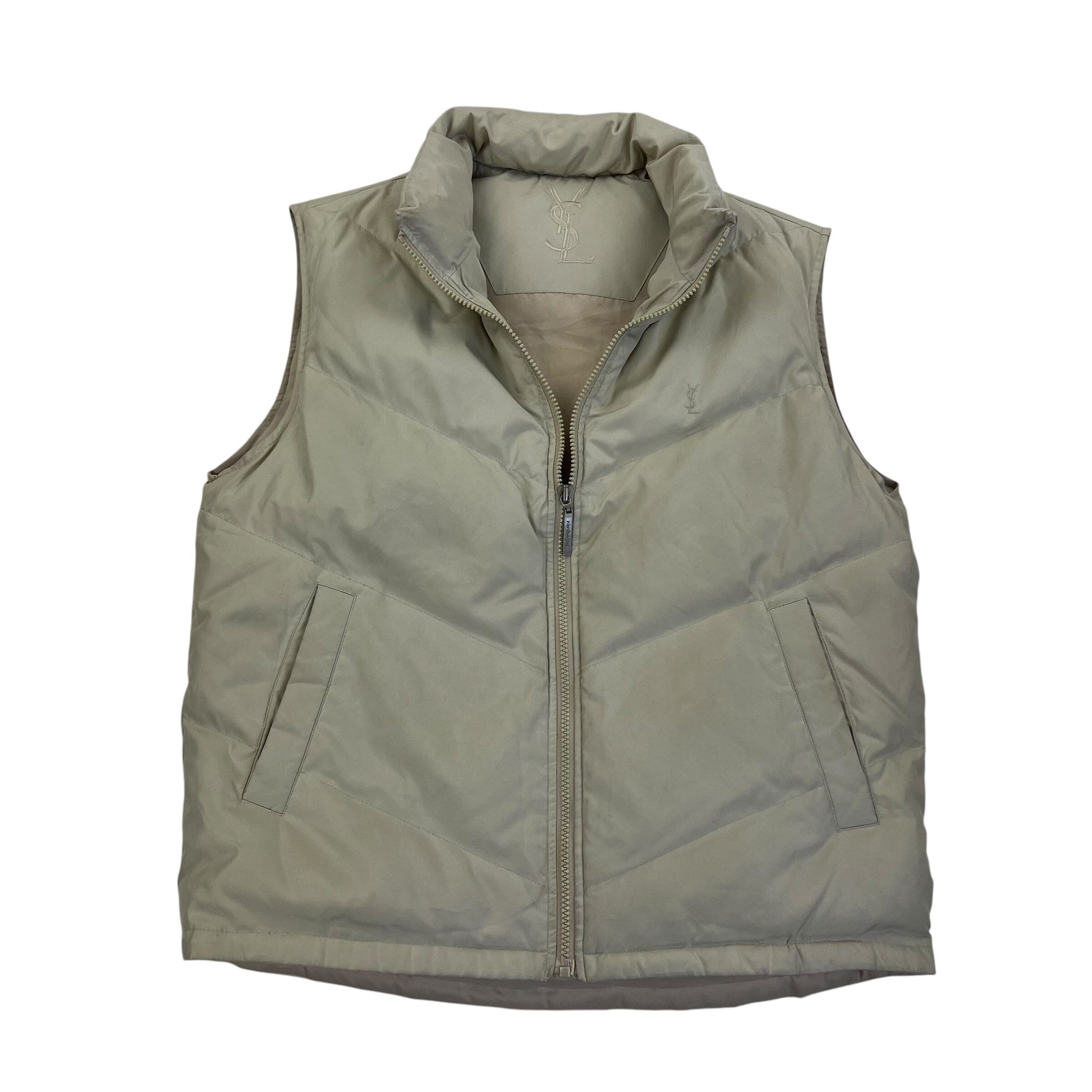 YSV Yves Saint Laurent Puffer Vest Gilet Jacket - M Designer Puffer Yves Saint Laurent coat outerwear pufferseason second hand vintage shop österreich germany deutschland angebot daunenjacke winterjacke jacke