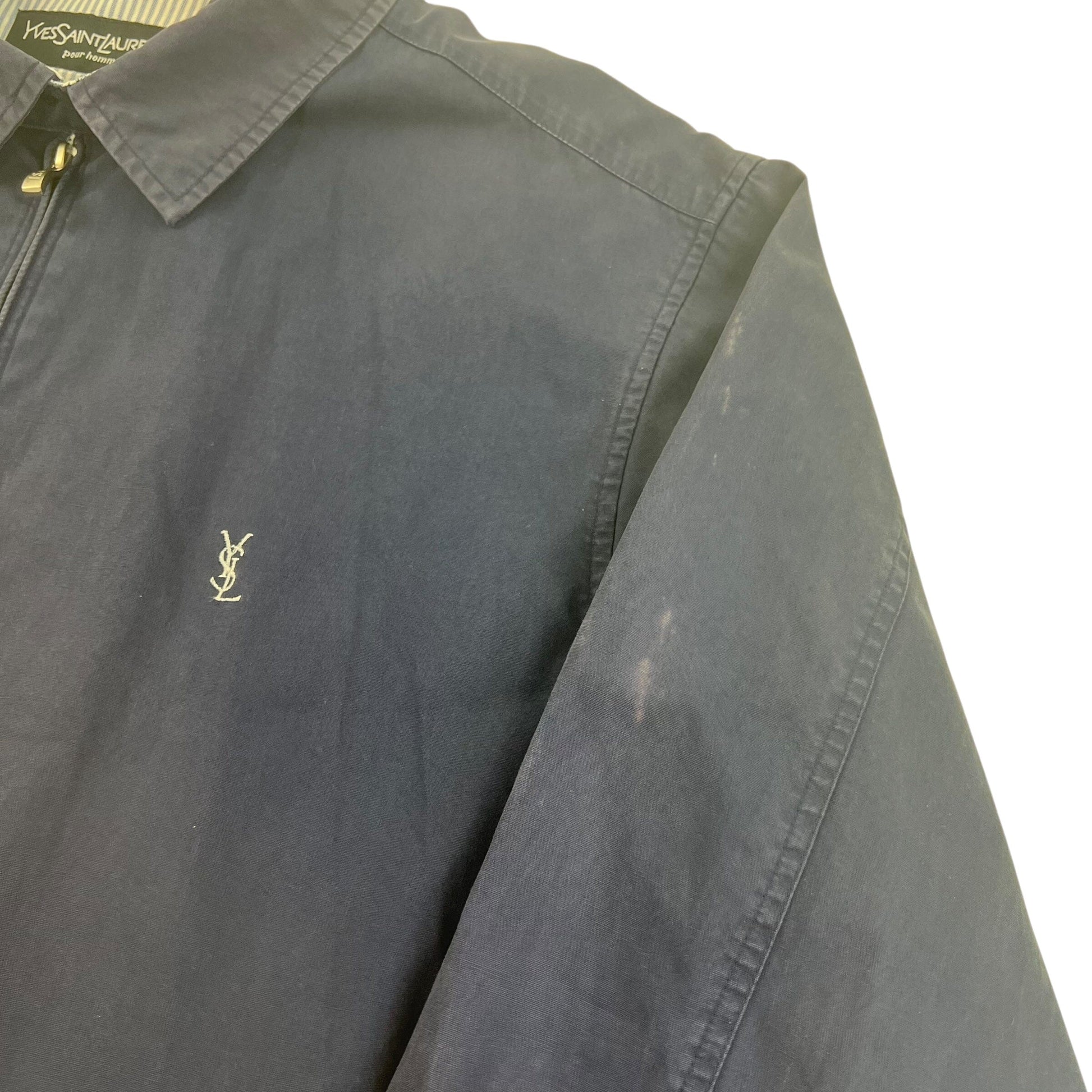 Yves Saint Laurent Harrington Windbreaker Jacket - XL Windbreakers Yves Saint Laurent coat outerwear pufferseason second hand vintage shop österreich germany deutschland angebot daunenjacke winterjacke jacke