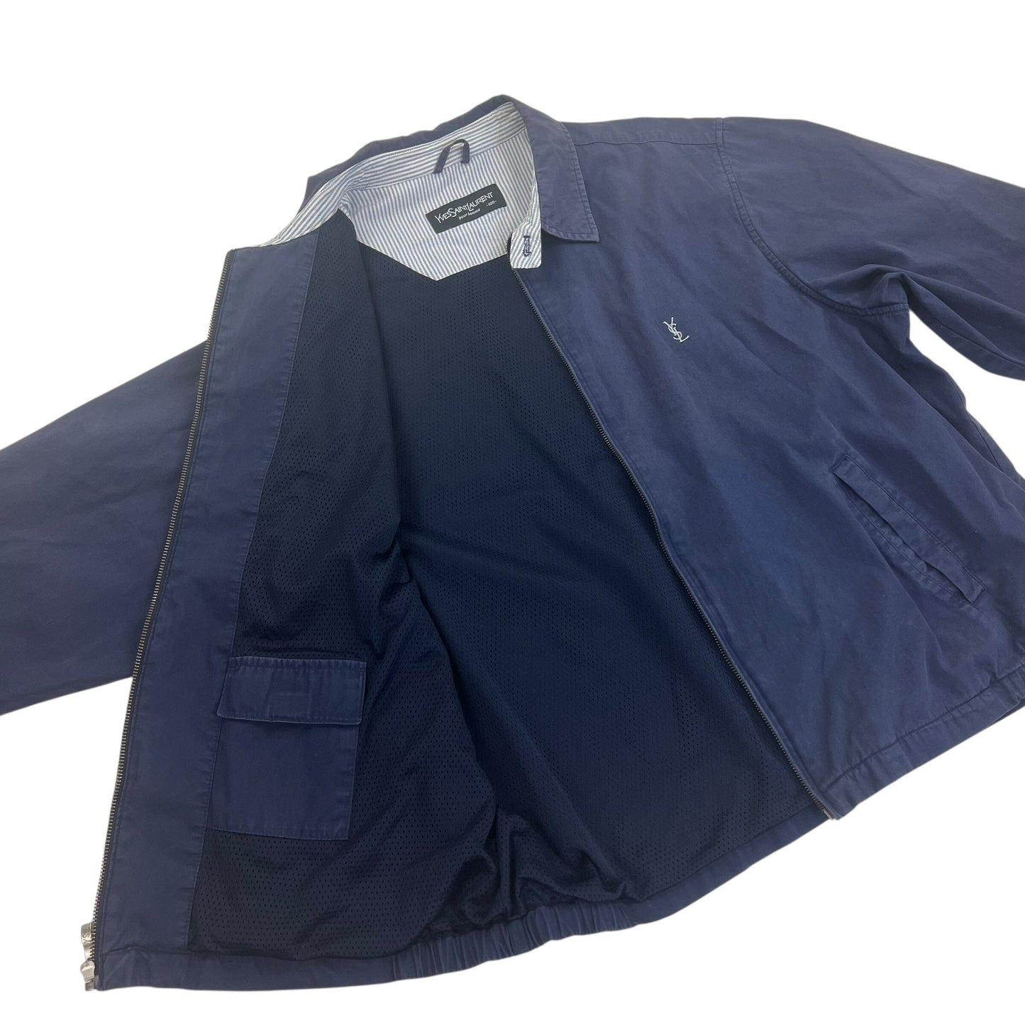 Yves Saint Laurent Harrington Windbreaker Jacket - XL Windbreakers Yves Saint Laurent coat outerwear pufferseason second hand vintage shop österreich germany deutschland angebot daunenjacke winterjacke jacke