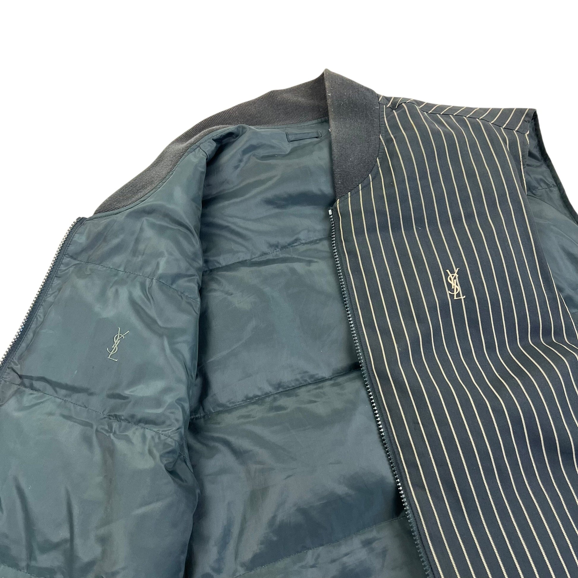 Yves saint Laurent YSL Puffer Vest Gilet - XL Designer Puffer Yves Saint Laurent coat outerwear pufferseason second hand vintage shop österreich germany deutschland angebot daunenjacke winterjacke jacke