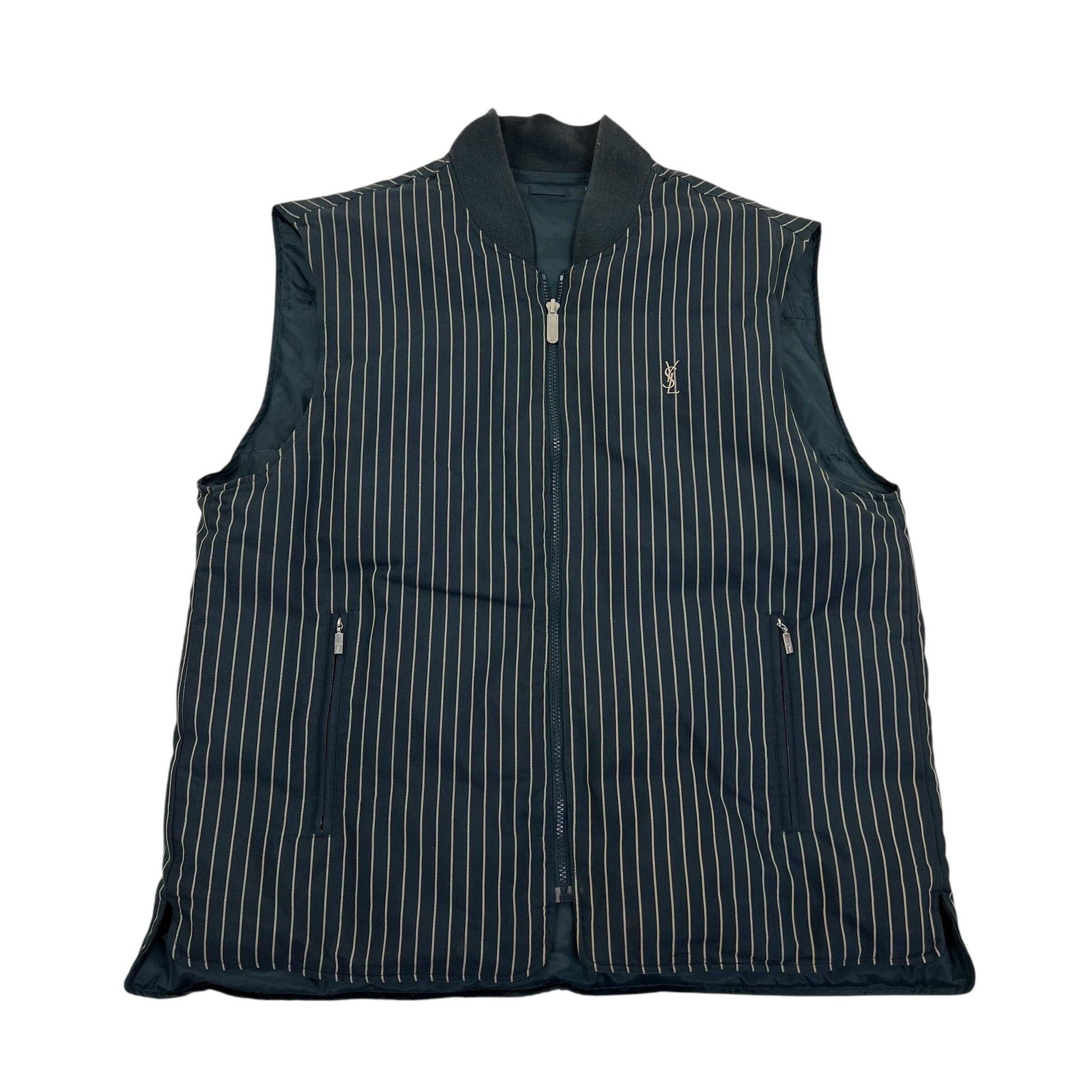 Yves saint Laurent YSL Puffer Vest Gilet - XL Designer Puffer Yves Saint Laurent coat outerwear pufferseason second hand vintage shop österreich germany deutschland angebot daunenjacke winterjacke jacke