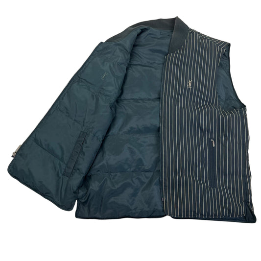 Yves saint Laurent YSL Puffer Vest Gilet - XL Designer Puffer Yves Saint Laurent coat outerwear pufferseason second hand vintage shop österreich germany deutschland angebot daunenjacke winterjacke jacke