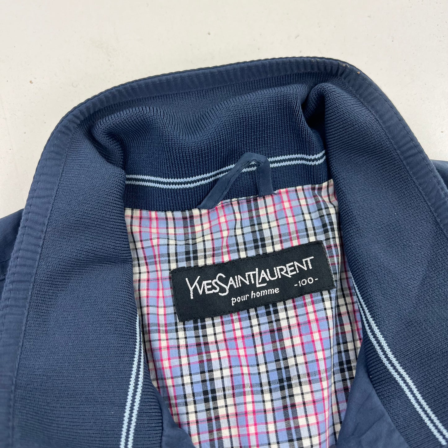 YSL Yves Saint Laurent Windbreaker Harrington Jacket - L