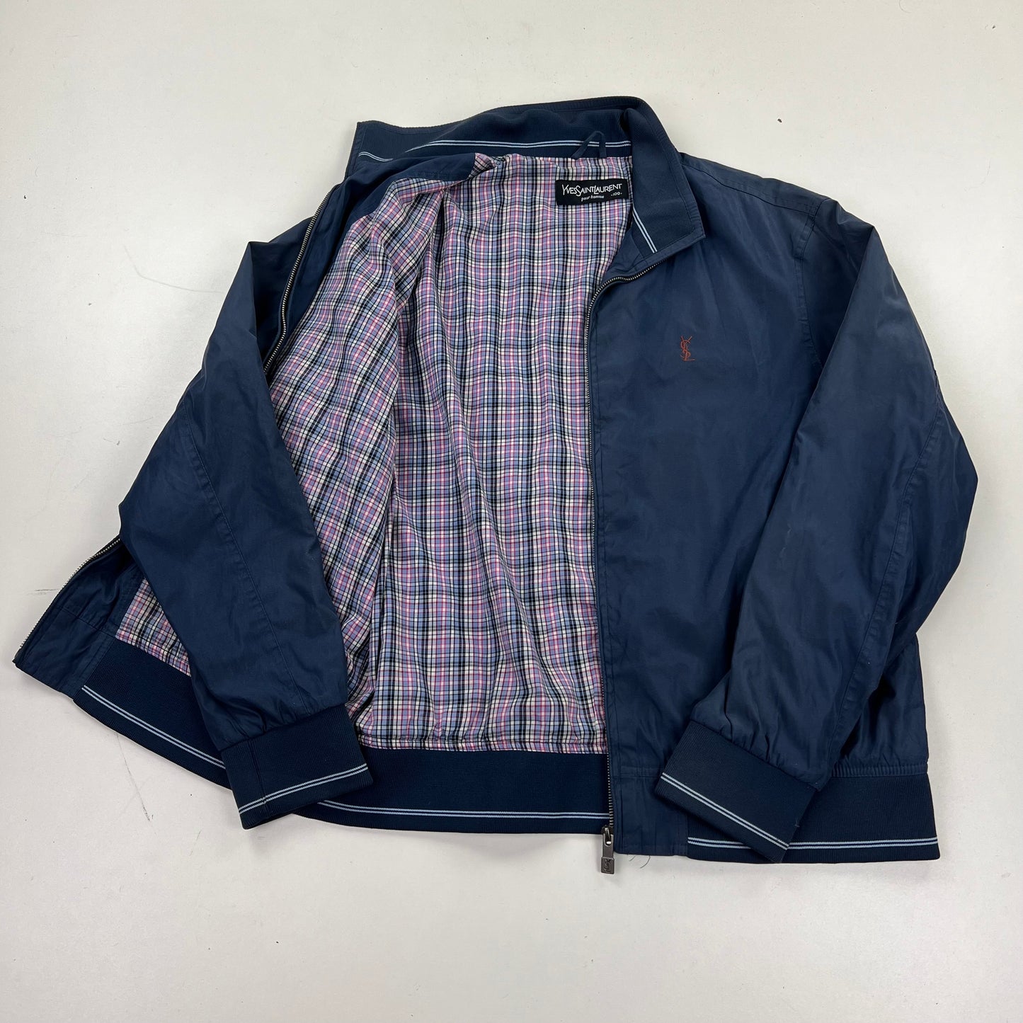 YSL Yves Saint Laurent Windbreaker Harrington Jacket - L