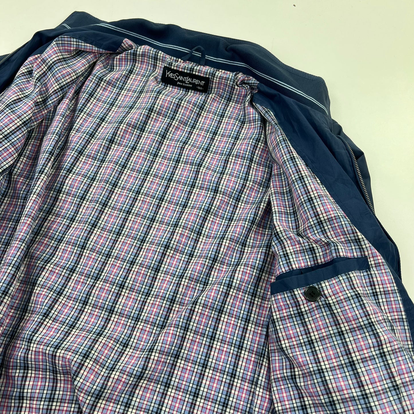 YSL Yves Saint Laurent Windbreaker Harrington Jacket - L