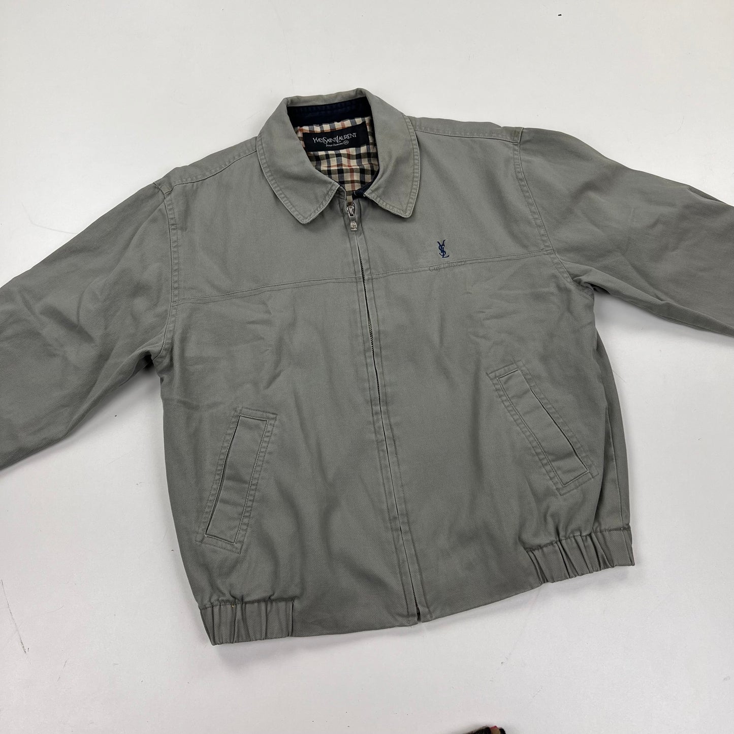 YSL Yves Saint Laurent Windbreaker Harrington Jacket - S/M