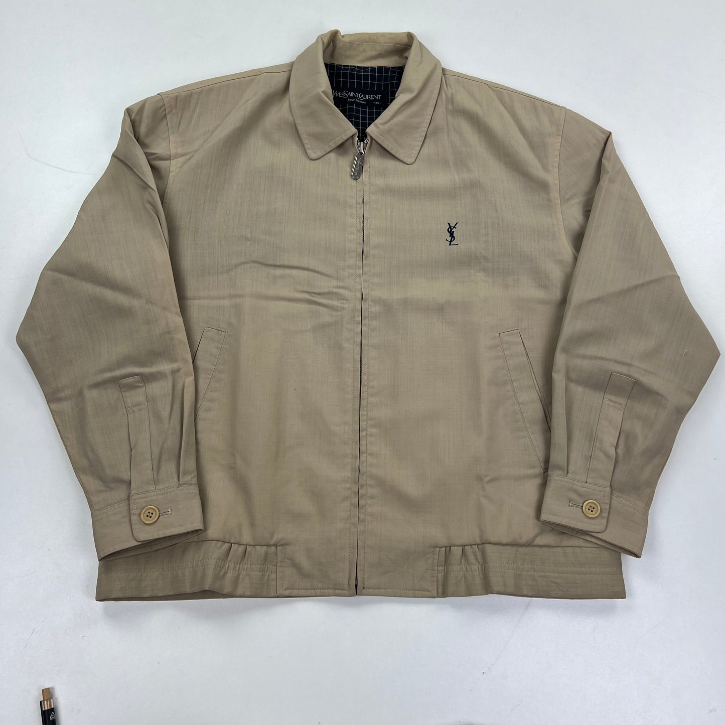 YSL Yves Saint Laurent Windbreaker Harrington Jacket - M