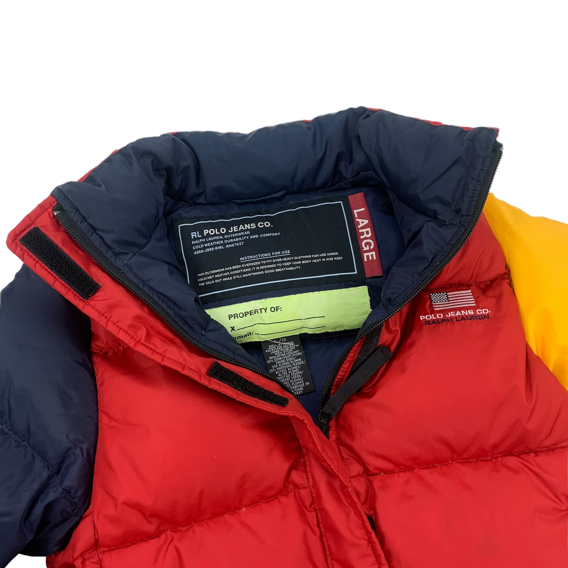 Custom Ralph Lauren Polo Jeans Puffer Jacket-Custom-pufferseason-secondhand-shop-austria-vintage-puffer-down-coat-sustainable
