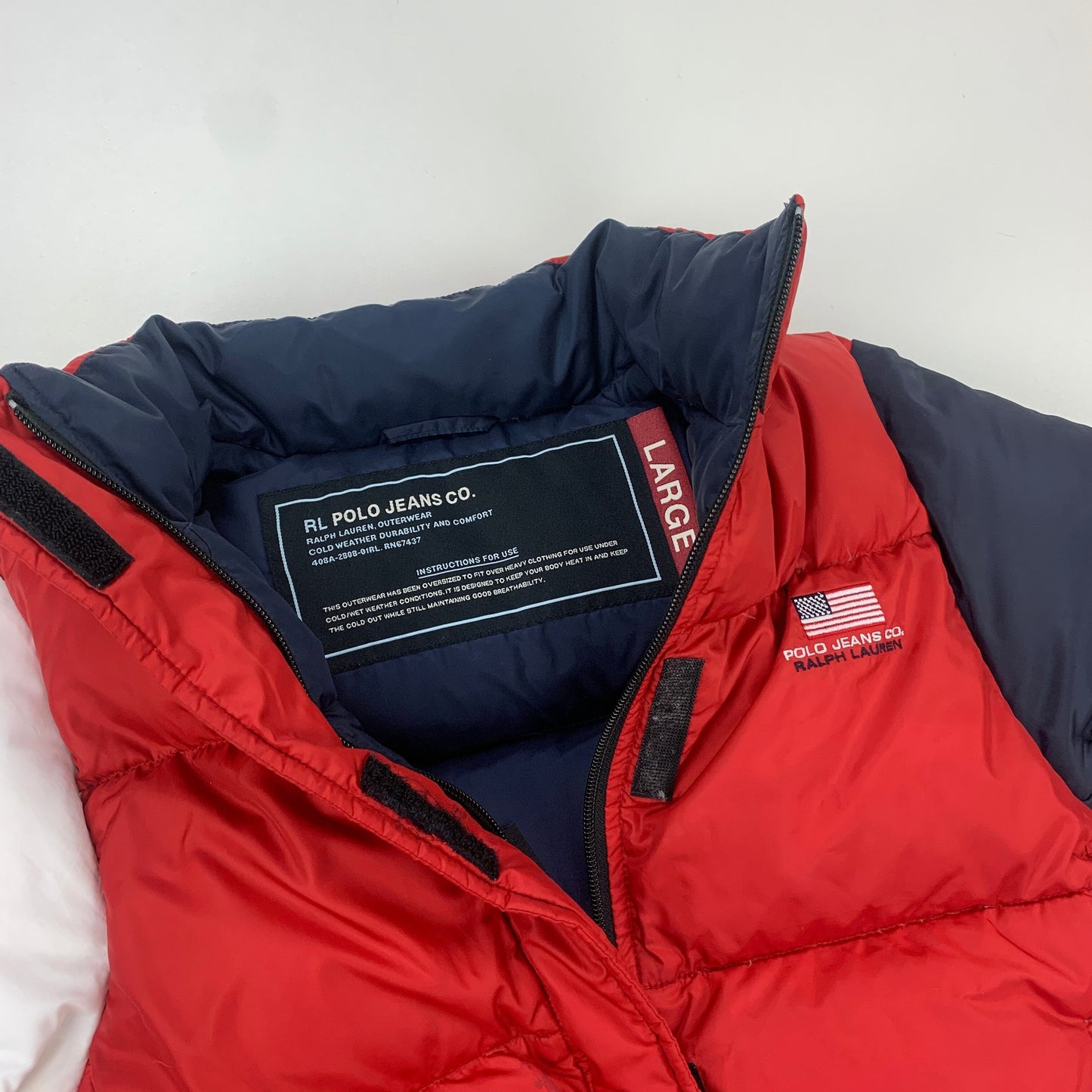 Ralph Lauren Polo Jeans Puffer - M Ralph Lauren Ralph Lauren coat outerwear pufferseason second hand vintage shop österreich germany deutschland angebot daunenjacke winterjacke jacke