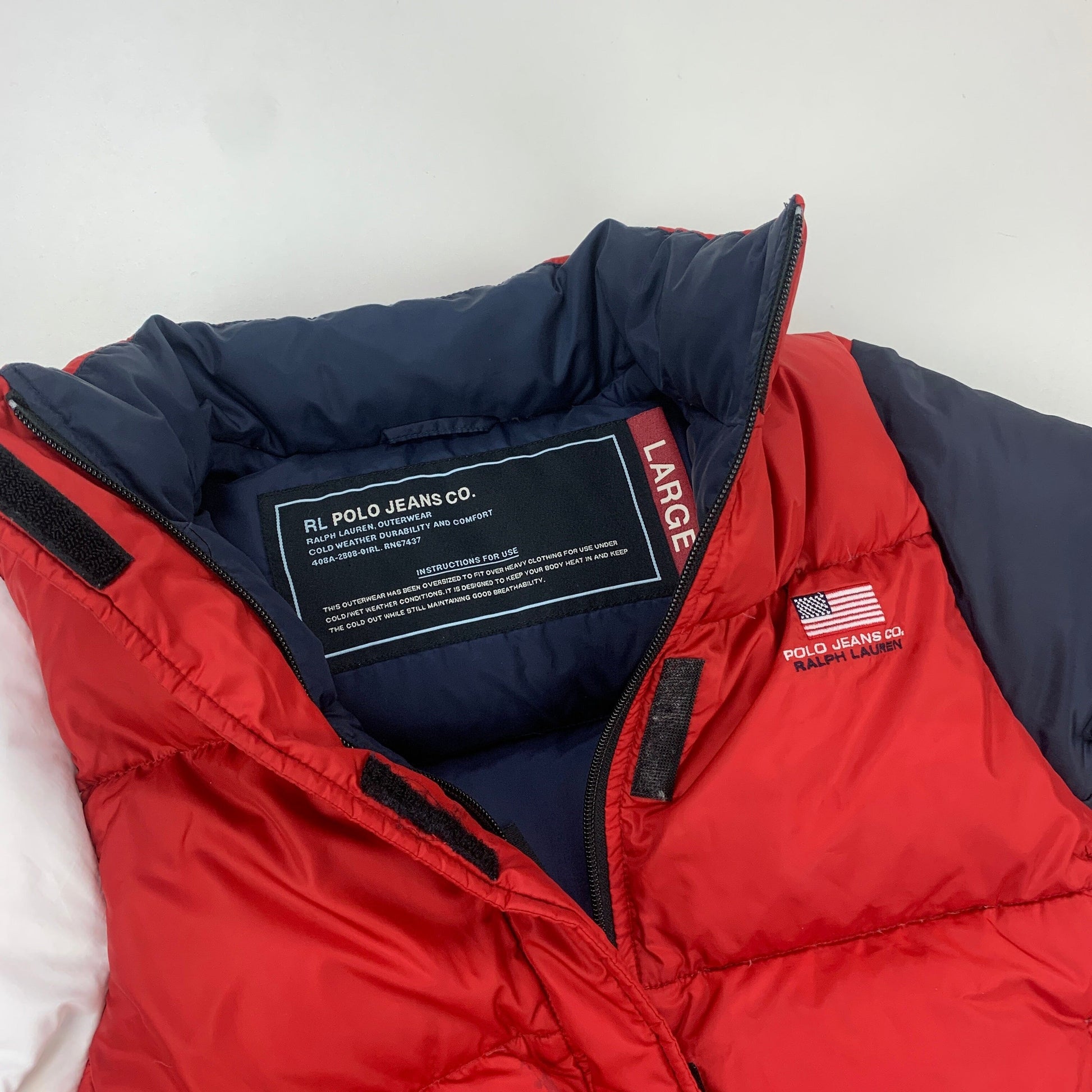 Ralph Lauren Polo Jeans Puffer - M Ralph Lauren Ralph Lauren coat outerwear pufferseason second hand vintage shop österreich germany deutschland angebot daunenjacke winterjacke jacke