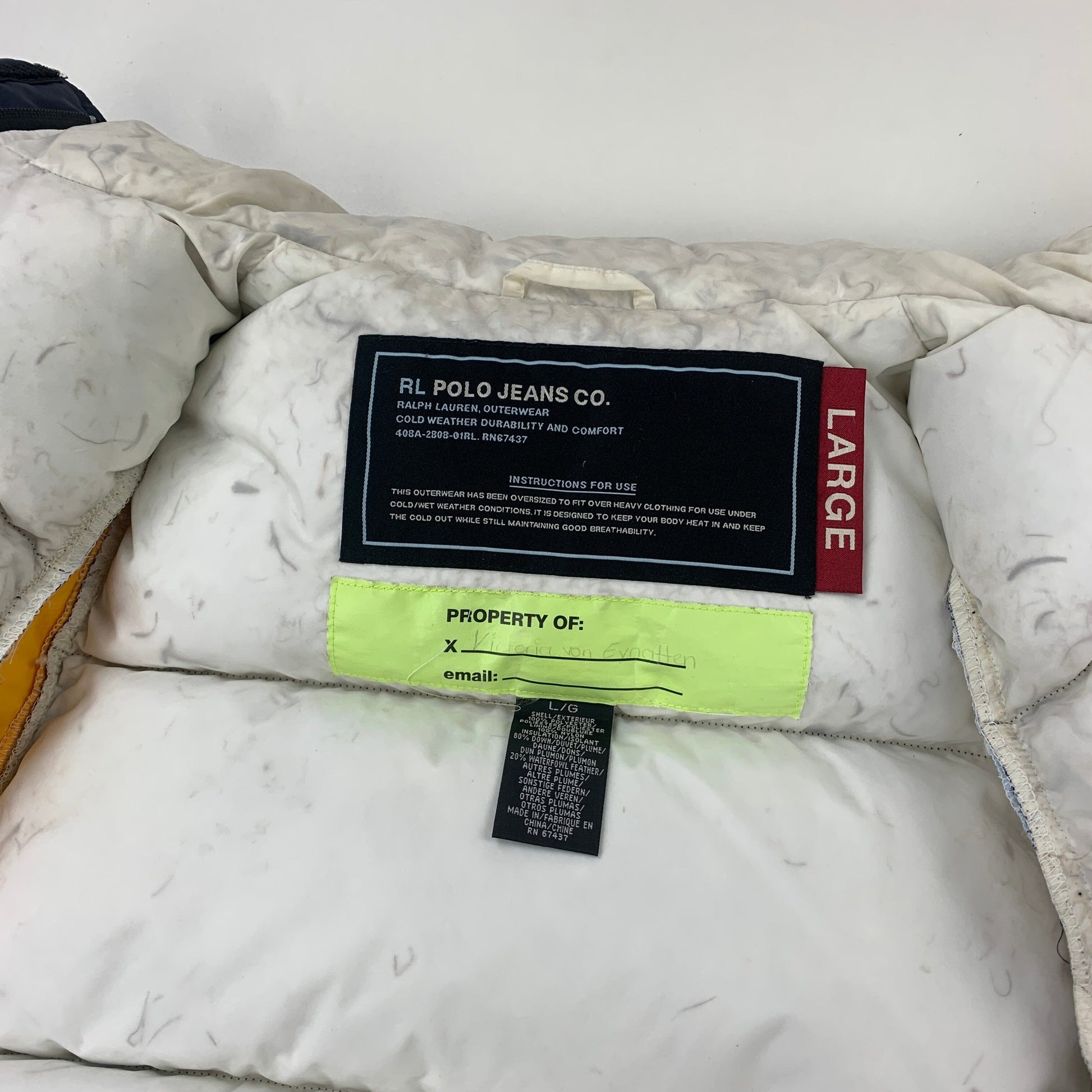 Ralph Lauren Polo Jeans Puffer - Women M Ralph Lauren Ralph Lauren coat outerwear pufferseason second hand vintage shop österreich germany deutschland angebot daunenjacke winterjacke jacke
